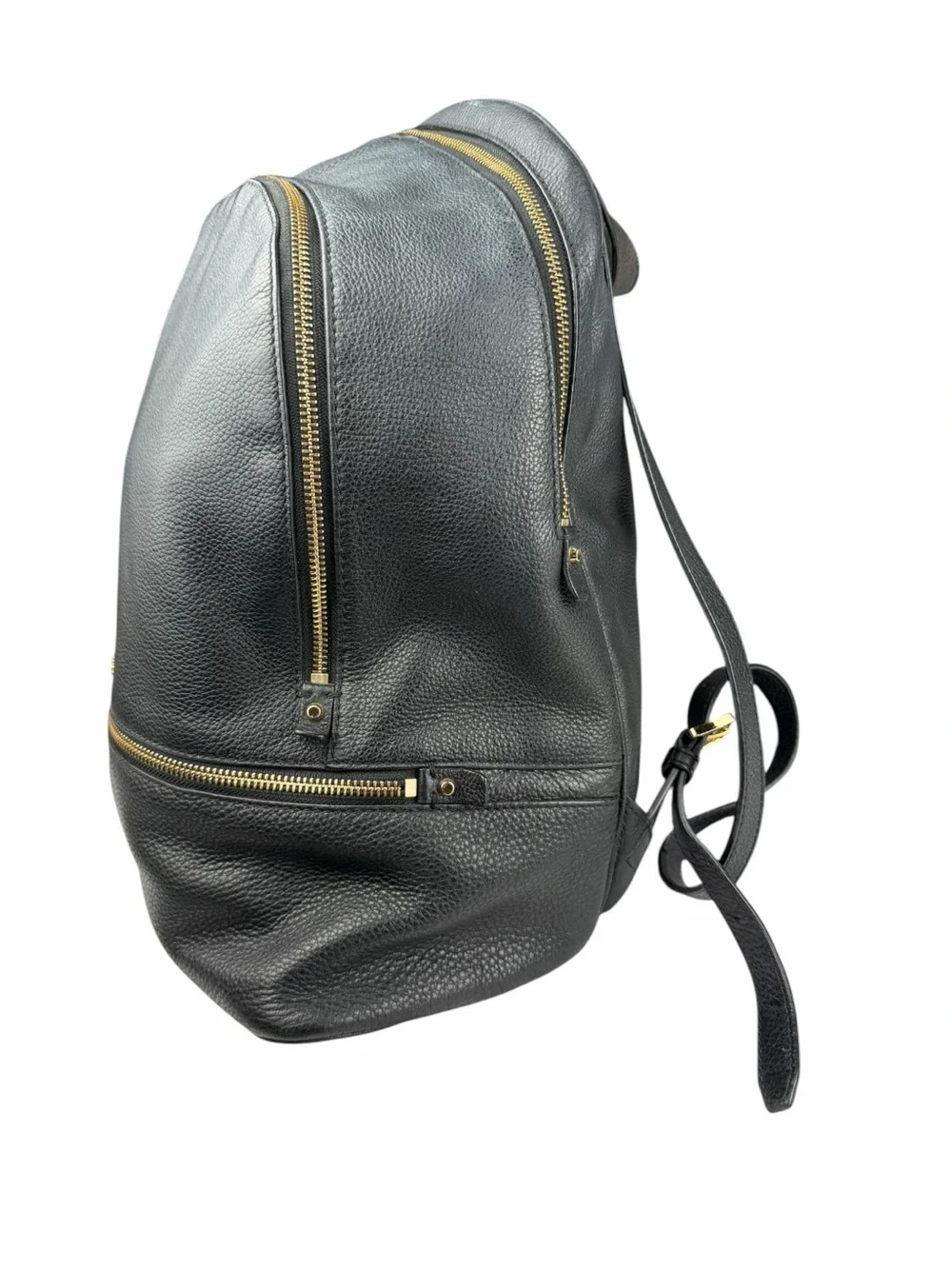 Michael Kors Women's Rhea Medium Pebbled Leather Backpack (Black)